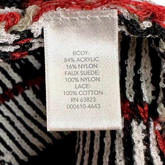 Christopher & Banks Fringed Plaid Cardigan Blazer Women's Large - Picture 12 of 13